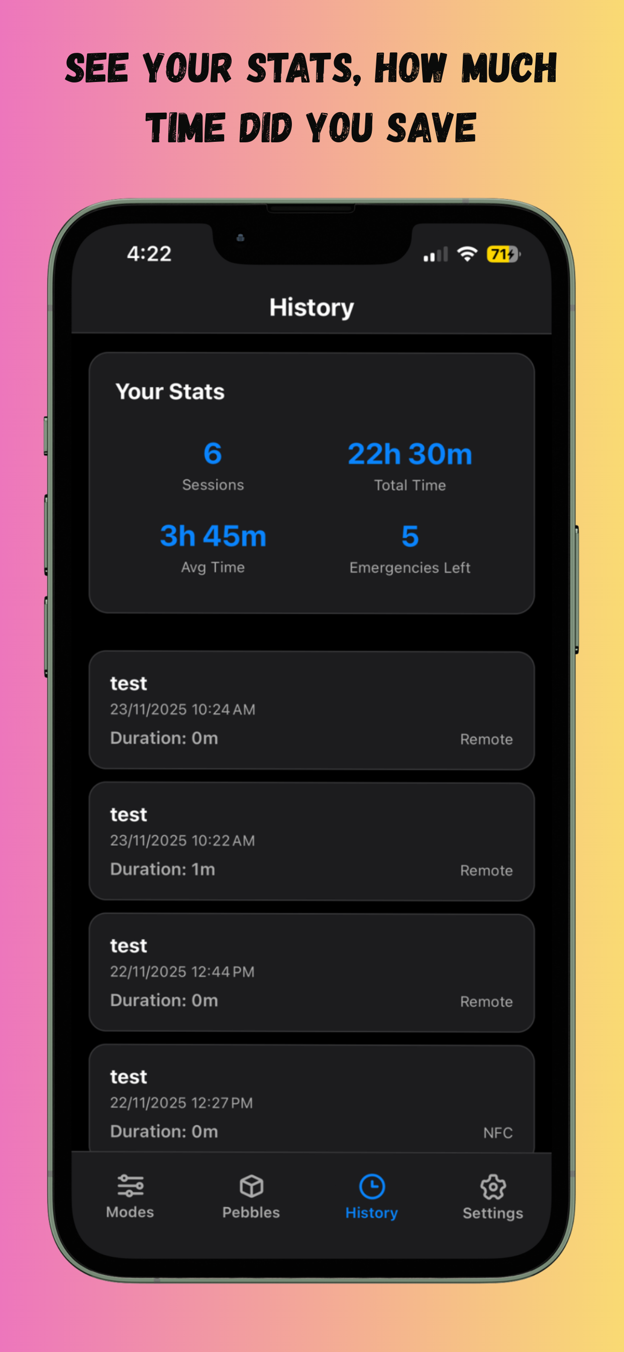 Active Session Screen